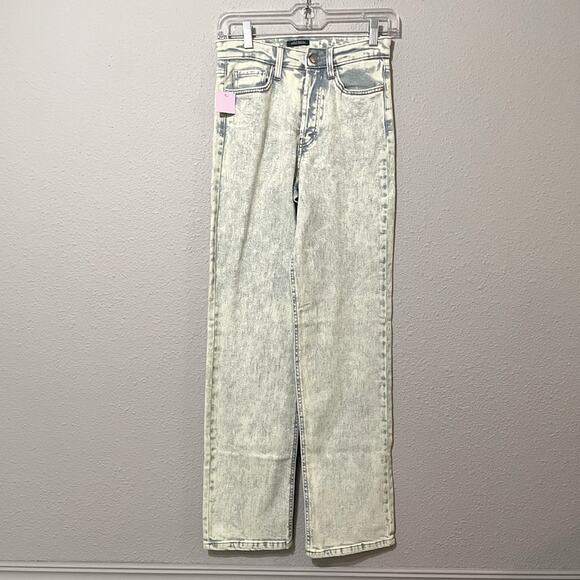 Wild Fable Acid Wash Yellow Tinted Highest Rise 90s Straight Leg Jeans NWT - Picture 1 of 10